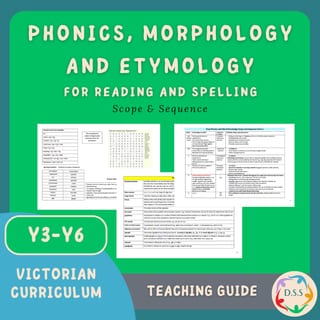 Y3-6 SCOPE & SEQUENCE FOR PHONICS, MORPHOLOGY & ETYMOLOGY. VICTORIAN CURRICULUM - image 1 of 4