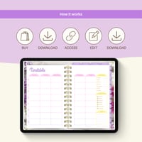 Digital teacher planner for iPad and GoodNotes editable in Canva - thumbnail 8 of 9