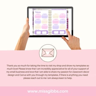 Digital teacher planner for iPad and GoodNotes editable in Canva - image 9 of 9