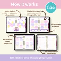 Digital teacher planner for iPad and GoodNotes editable in Canva - thumbnail 6 of 9