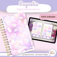 Digital teacher planner for iPad and GoodNotes editable in Canva - thumbnail 1 of 9