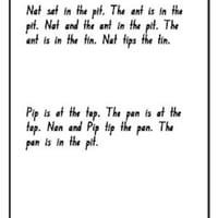 Decodable words and sentences SATPIN - thumbnail 1 of 4