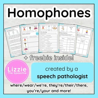 Common homophones activity pack - There/Their/They’re, Where/Wear/We’re and more - image 1 of 4