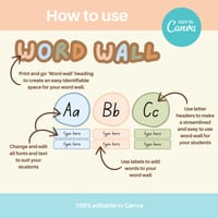 Phonics posters & word wall bundle with Aboriginal artwork Canva Template - thumbnail 8 of 9
