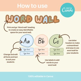 Phonics posters & word wall bundle with Aboriginal artwork Canva Template - image 8 of 9