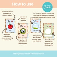 Phonics posters & word wall bundle with Aboriginal artwork Canva Template - thumbnail 7 of 9