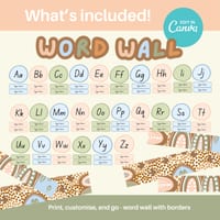 Phonics posters & word wall bundle with Aboriginal artwork Canva Template - thumbnail 6 of 9