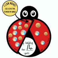 Teen Number Craft: Ladybug - thumbnail 2 of 2