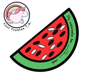 Teen Number Craft: Watermellons - image 2 of 2