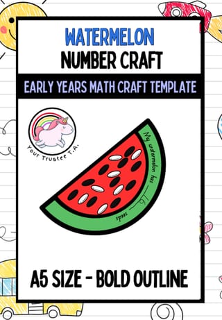 Teen Number Craft: Watermellons - image 1 of 2