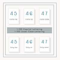 1-100 Number Cards - Flash Cards Bundle for Toddler, Preschool Educational Resource - thumbnail 2 of 3
