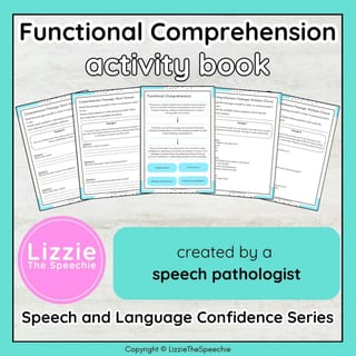 Speech and Language Confidence Series: Functional Comprehension Activity Book - image 1 of 4