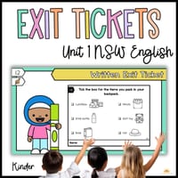 NSW Early Stage One Unit 1 English Exit Tickets Differentiated Assessment Kinder