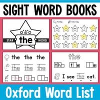 Oxford Word List Sight Word Books High Frequency Words Practice