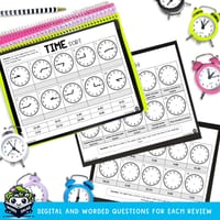 Time Revision: analogue, digital and 24-hour clock practice  [hour, 1/2, 1/4, min] - thumbnail 4 of 6