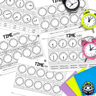 Time Revision: analogue, digital and 24-hour clock practice  [hour, 1/2, 1/4, min] - image 6 of 6
