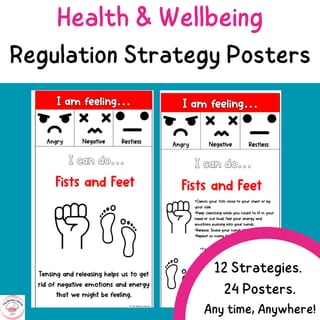 Emotional Regulation Strategy Posters - For Calming the body and brain - image 1 of 4