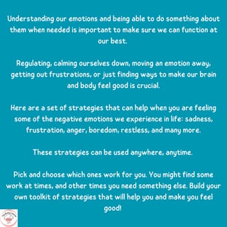 Emotional Regulation Strategy Posters - For Calming the body and brain - image 3 of 4