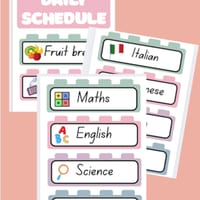 Daily Schedule -Brick Themed - thumbnail 1 of 1