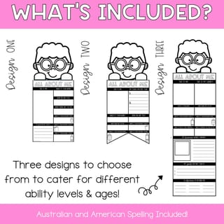All About Me Poster | First Week of School Craft | Beginning of Year Activity - image 2 of 3