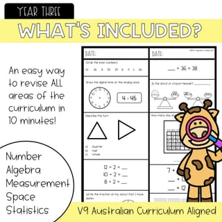Year Two | Daily Maths Revision Booklet | Australian Curriculum Aligned V9 - image 3 of 3