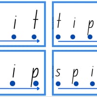 Set 1 Decode and Blend Phonics Cards (S A T P I N). Decodable words and non-sense words - thumbnail 2 of 5