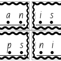 Set 1 Decode and Blend Phonics Cards (S A T P I N). Decodable words and non-sense words - thumbnail 5 of 5