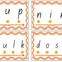 Set 2 Decode and Blend Phonics Cards (M D G O C K CK E U R) Decodable words and non-sense words - thumbnail 3 of 5