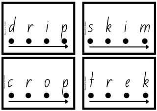 Set 2 Decode and Blend Phonics Cards (M D G O C K CK E U R) Decodable words and non-sense words - image 4 of 5