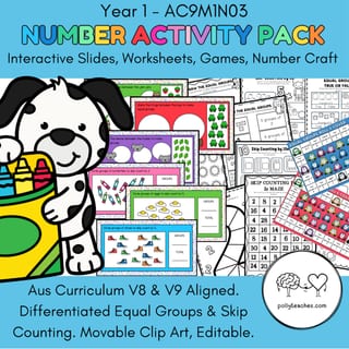 Year 1 Number Sense Activity Pack - Equal Groups & Skip Counting - image 1 of 5