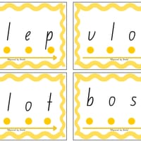 Set 3 Decode and Blend Cards (b, h, f, l, j, v, w, x, y, z) Decodable words and non-sense words - thumbnail 3 of 5