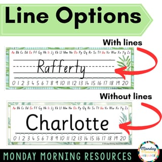 Editable Desk Name Tags - Student Desk Name Model Labels - Eucalyptus Class Decor Back to School - image 4 of 4