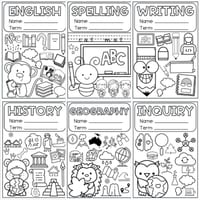 Editable Book Covers - Print and Go book lavels for all subejcts! - thumbnail 2 of 4