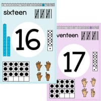 Number Posters 0-20 - Multiple Representations - thumbnail 4 of 4