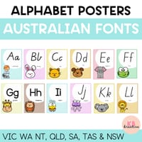 Alphabet Posters - Australian School Fonts - thumbnail 1 of 4