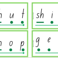 Set 4 Decode and Blend - Digraphs sh, ch, th(voiced), th(unvoiced), qu, ng, wh, ph, soft g, soft c - thumbnail 1 of 6