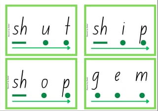 Set 4 Decode and Blend - Digraphs sh, ch, th(voiced), th(unvoiced), qu, ng, wh, ph, soft g, soft c - image 1 of 6
