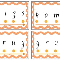 Decode and Blend Phonics Cards Initial Code Bundle - Decodable words and non-sense words - thumbnail 4 of 8