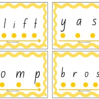 Decode and Blend Phonics Cards Initial Code Bundle - Decodable words and non-sense words - thumbnail 6 of 8