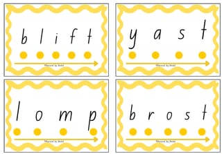 Decode and Blend Phonics Cards Initial Code Bundle - Decodable words and non-sense words - image 6 of 8