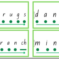 Decode and Blend Phonics Cards Initial Code Bundle - Decodable words and non-sense words - thumbnail 7 of 8