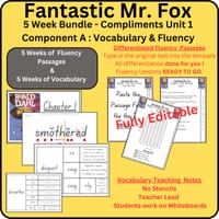 Stage 2 Fantastic Mr Fox : Vocabulary & Fluency Resource Compliments Nesa Unit 1
