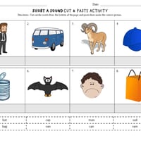 Short Vowel Sounds - Cut & Paste - thumbnail 2 of 4