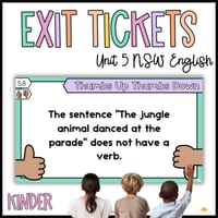 NSW Early Stage 1 Unit 5 Perspective Exit Tickets Assessment Revision Kinder - thumbnail 1 of 5