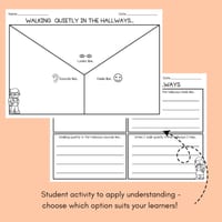 Social Story - Walking Quietly in the Hallway - editable pack! - thumbnail 4 of 4