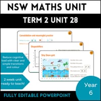 NSW Maths Stage 3 Year B Year 6 Term 2 Unit 28