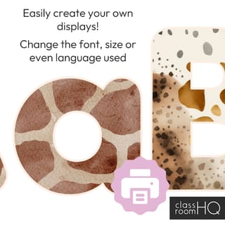 Editable Bulletin Board Lettering Pack Animal Theme ZOO TALES Classroom Decor - image 3 of 5