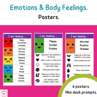 Emotions and Body Feelings Posters - thumbnail 1 of 2