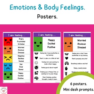 Emotions and Body Feelings Posters - image 1 of 2