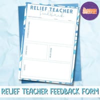 Casual Teacher Relief Feedback Form | Free Printable Resource - thumbnail 1 of 3
